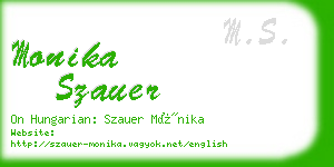 monika szauer business card